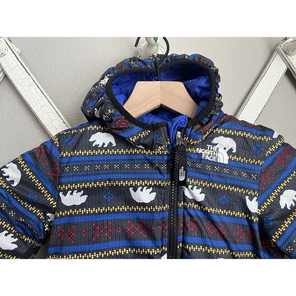 The North Face Toddler Boy’s 12-24 Months? Reversible Puffer Jacket Bears *READ* - Picture 3 of 13